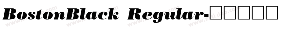 BostonBlack Regular字体转换